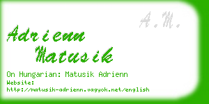 adrienn matusik business card